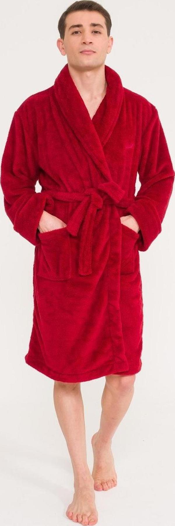 Erkek Welsoft Şal Yaka Polar Sabahlık - Image 1