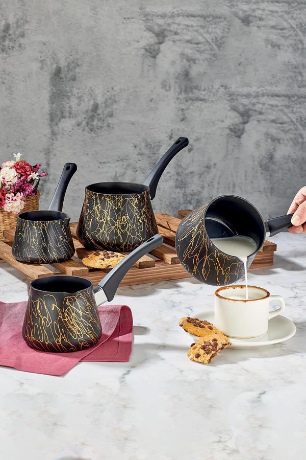 Polochef Elegance Granit Cezve Ve Sütlük 700 Ml. 1 Parça - Image 1