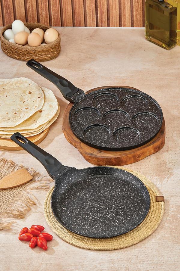Polochef Granit Krep Ve Pankek Tavası Set - Image 1