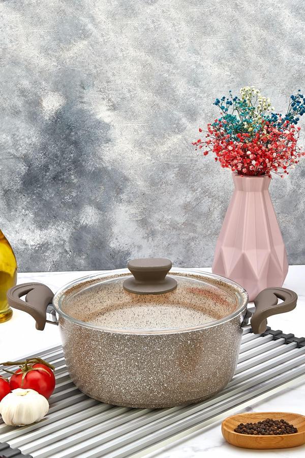 Polochef Panamera Granit Tencere 24 Cm Kahverengi - Image 1