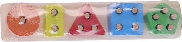 28 cm 26 Parça Ahşap Geometlik Şekiller 2522 - Image 1