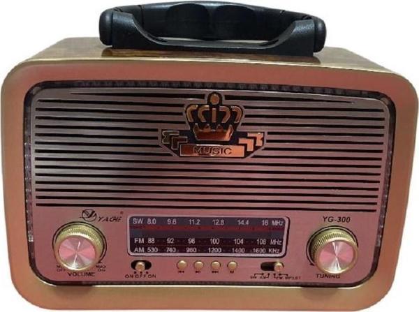 19 cm 3 Bant Nostajik Usb Bluetooth Radyo 2856 - Image 1