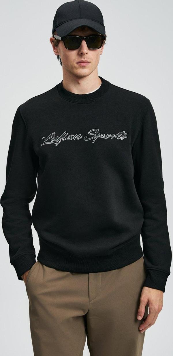 Lufian Erkek Loved Sweatshirt 112030170 Siyah - Image 1