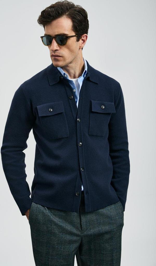 Lufian Erkek Igor Hırka 112100076 Lacivert - Image 1