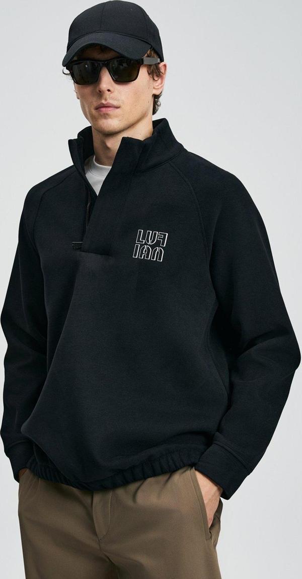 Lufian Erkek Hazel Sweatshirt 112030190 Siyah - Image 1