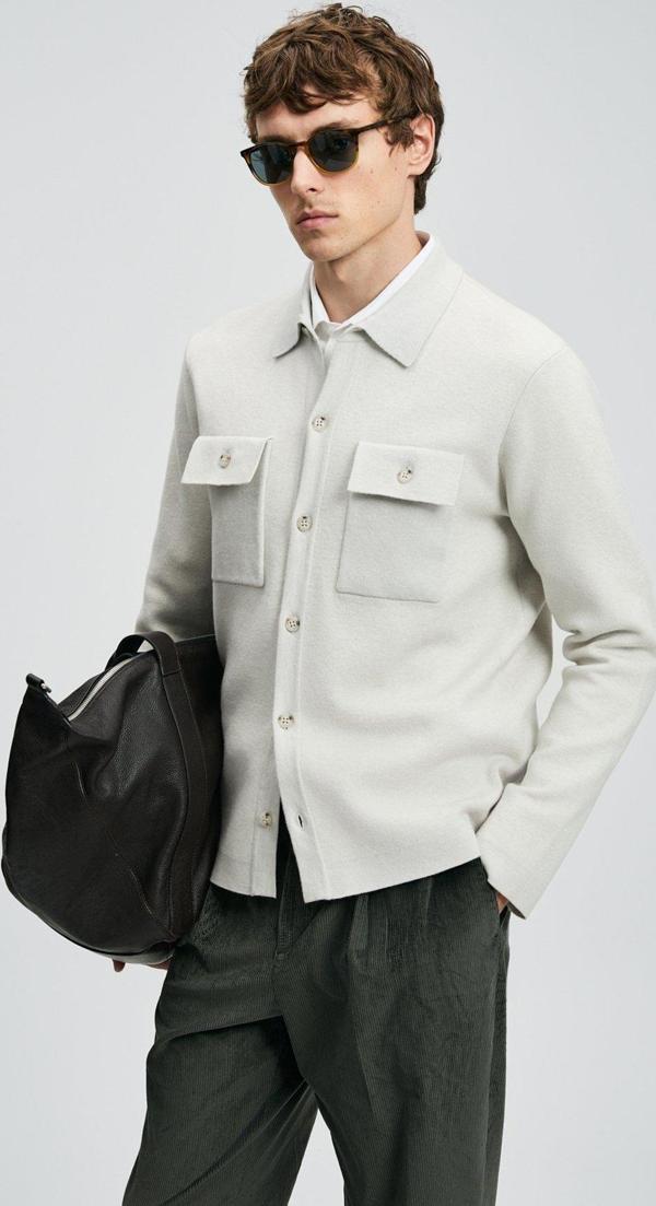 Lufian Erkek Igor Hırka 112100076 Taş - Image 1