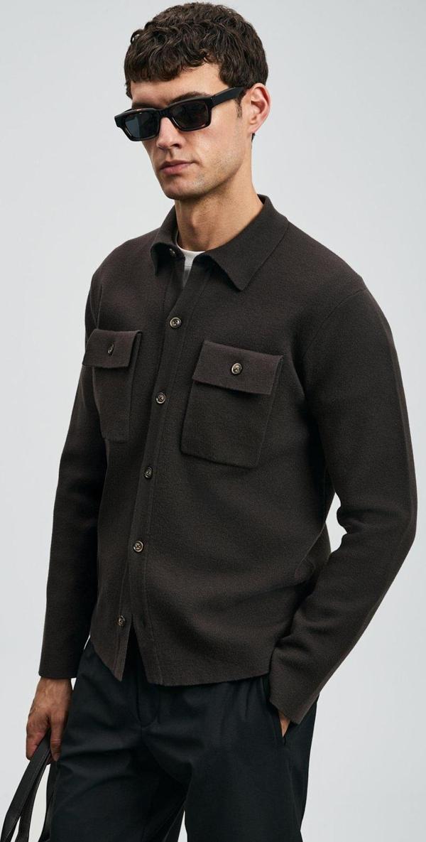 Lufian Erkek Igor Hırka 112100076 Kahverengi - Image 1