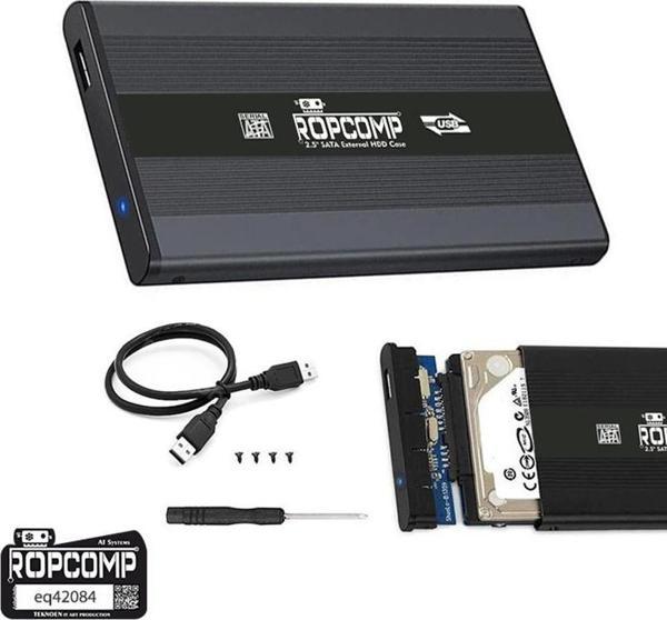 Ropcomp 2.5" USB 2.0 Sata Harici Harddisk Kutusu Metal - Image 1