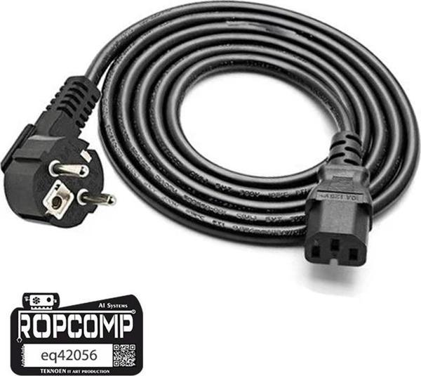 Ropcomp Bilgisayar Power ve Monitör Kablosu 3X0.75mm 1.5m - Image 1