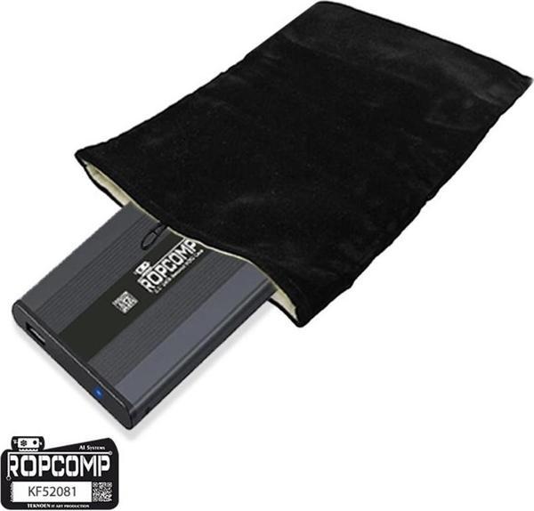 Ropcomp Taşıma Kılıfı Kadife Kumaş 21x14 cm (7'' Tablet, 3.5" HDD & 2.5" Harici HDD Uyumlu) - Image 1