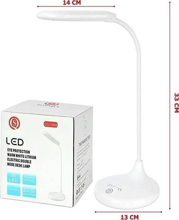 Şarjlı Sarı Ve Beyaz Renk Masa Lambası  Wt-005 - Image 1