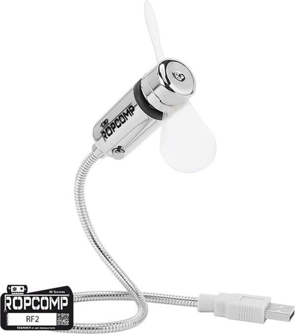 Ropcomp Mini USB LED Fan + Type-C Dönüştürücü - Image 1