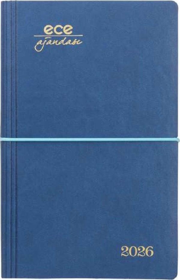 ECE AJANDASI YENİ AKÇAY 2026 Lacivert - Günlük Çizgili 12x18 - Image 1