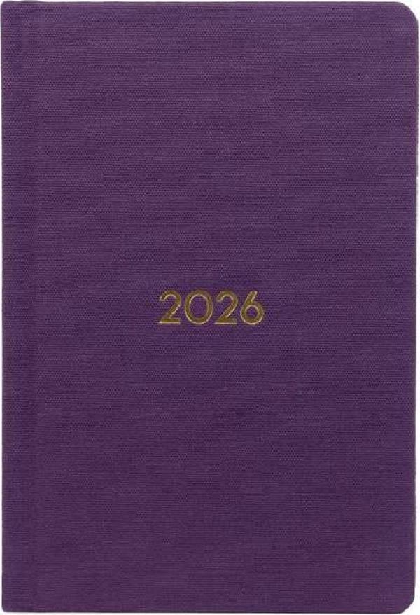 ECE AJANDASI YENİKÖY 2026 Mor - Haftalık Keten Sert Kapak Cep Boy 9x14 - Image 1