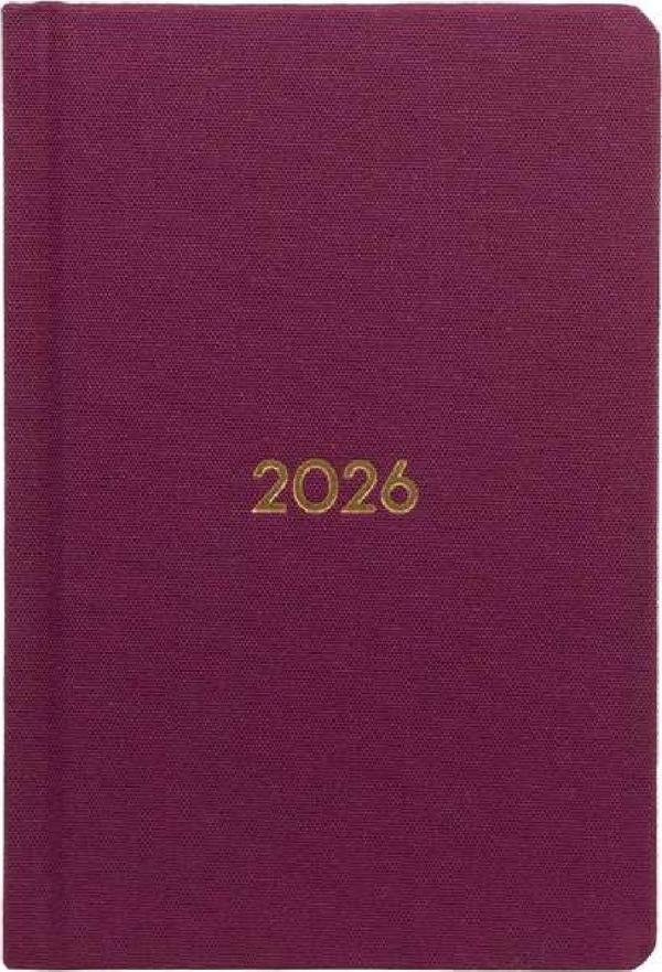 ECE AJANDASI YENİKÖY 2026 Karadut - Haftalık Keten Sert Kapak Cep Boy 9x14 - Image 1