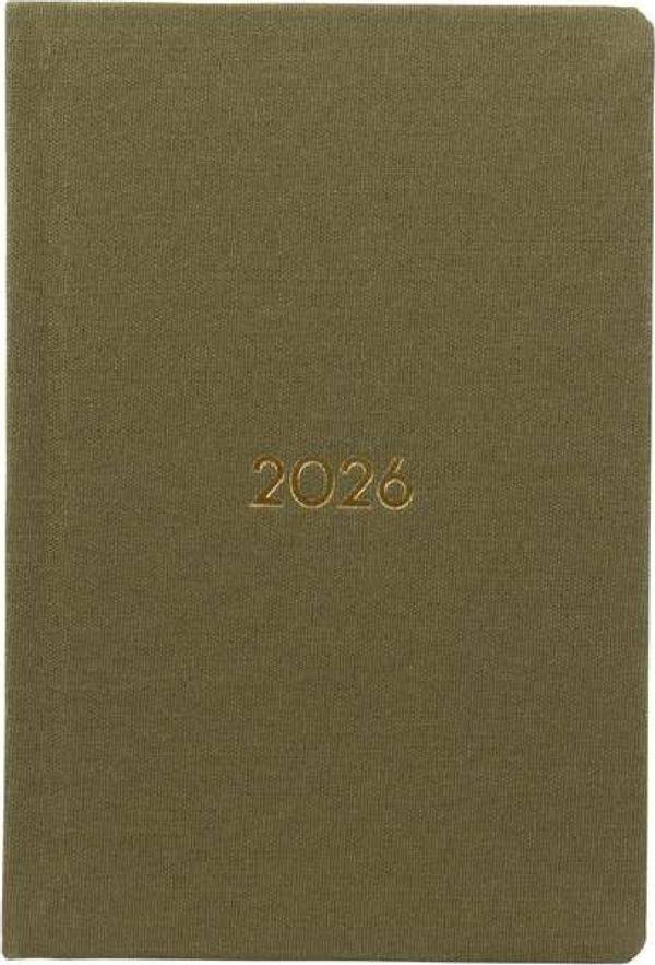 ECE AJANDASI YENİKÖY 2026 Defne - Haftalık Keten Sert Kapak Cep Boy 9x14 - Image 1