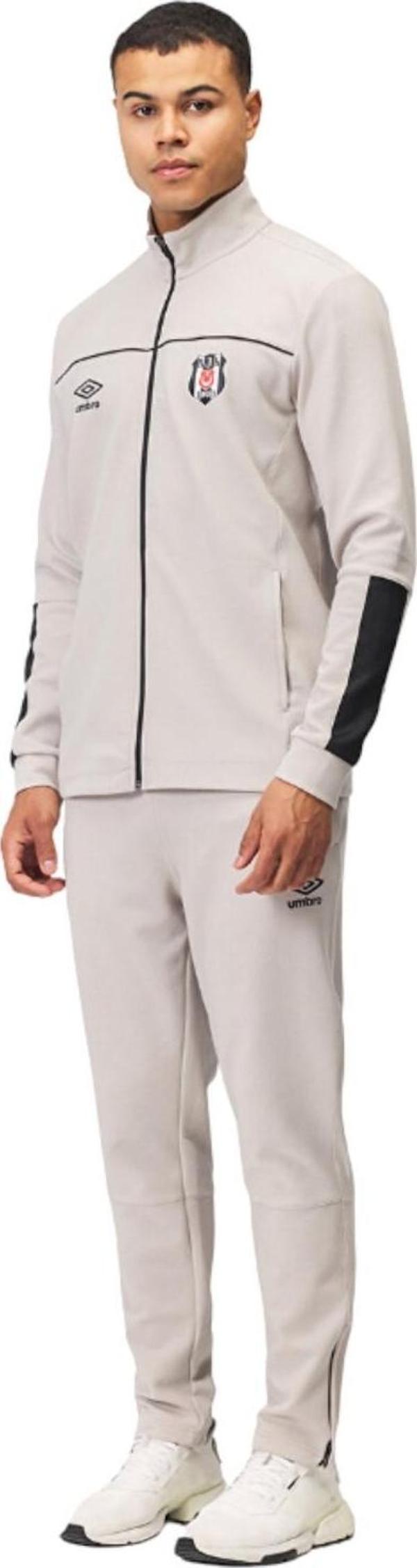 Beşiktaş Orjinal Lisanslı Umbro 25/26 Sezon Alt-Üst Gri Eşofman Takımı - Image 1