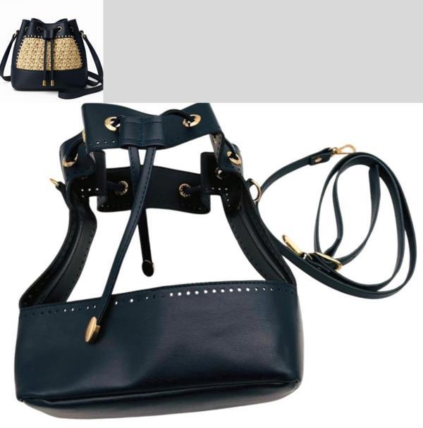 Angel Çanta Aksesuar Torba Model Çanta Yapım Aparatı Lacivert Renk Light Gold Metalli - Image 1