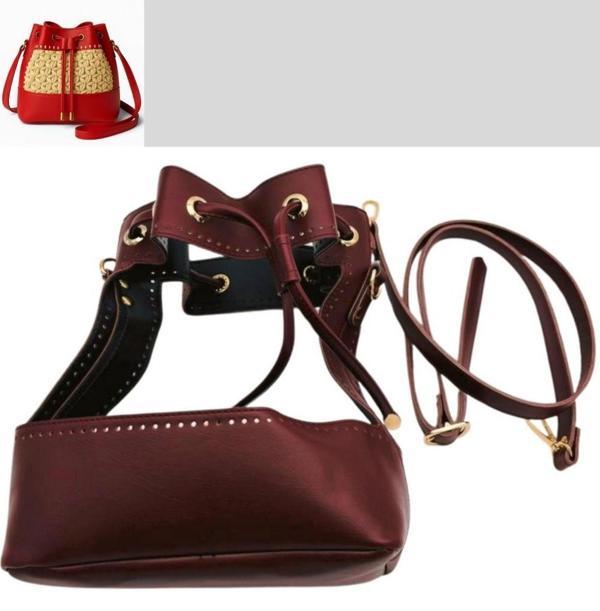 Angel Çanta Aksesuar Torba Model Çanta Yapım Aparatı Bordo Renk Light Gold Metalli - Image 1