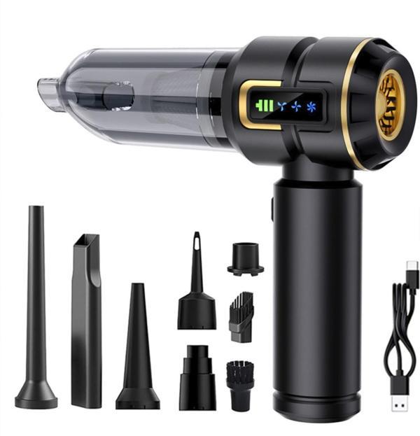 Turbo 16.000 Pa emiş gücü uzun şarj süreli araç süpürgesi ev araba şarjlı süpürge - Image 1