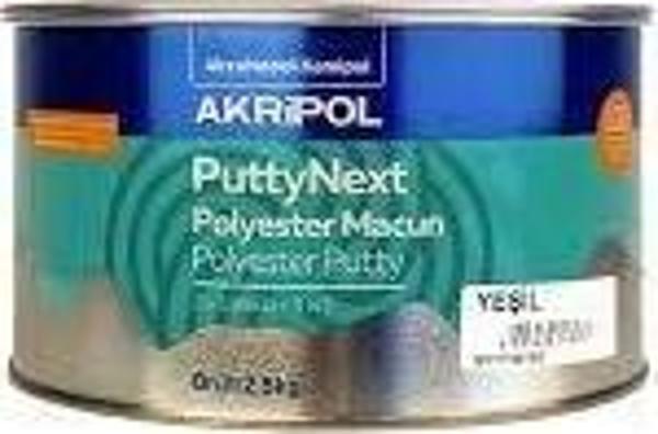 AKZO AKRİPOL PUTTYNEXT 3U1 POLYESTER MACUN YESİL BRÜT 2,5KG - Image 1