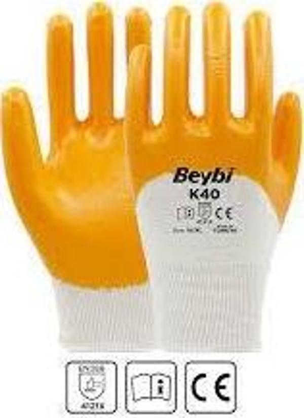 BEYBİ K40 SARI İS ELDİVENİ 10/XL - Image 1