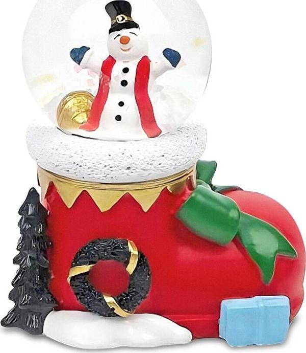 Karaca Home New Year Yılbaşı Boot Kar Küresi 7,6 x 4,5 x 8,8 cm - Image 1