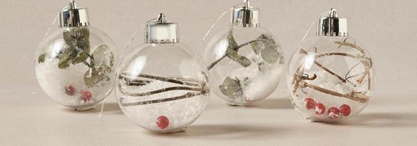 Karaca Home New Year Yılbaşı Flower 4lü Set Top Ağaç Süsü 8 cm - Image 1