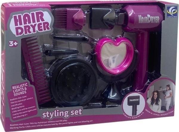 Aynalı Modern Saç Kurutma Makineli Kuaför Seti YF820D-2  - Image 1