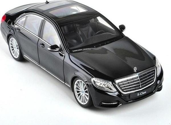 1/24 Ölçek Mercedes-Benz S Class Model Araba Siyah - Image 1