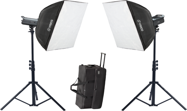 Visico Led-200ST 2’li Video Led Işık Seti (200W) - Image 1