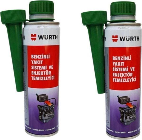Würth Benzinli Yakıt Sistemi Ve Enjektör Temizleyici 300 Ml (2 Adet) - Image 1