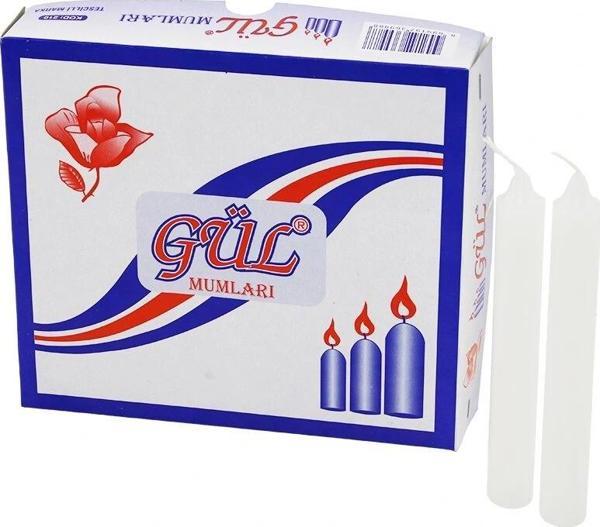 Büyük  Beyaz Mum  20li Kutu - Image 1