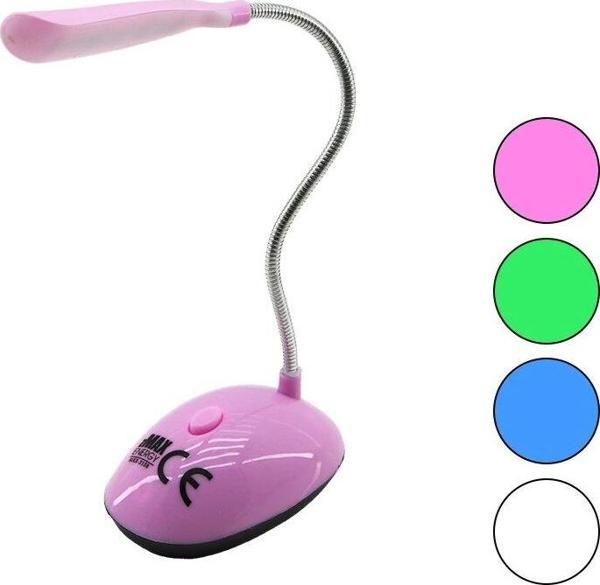 Mini   Pilli - Yaylı  Ledli Masa Lambası  3 X 1.5v Aaa Pil - Image 1