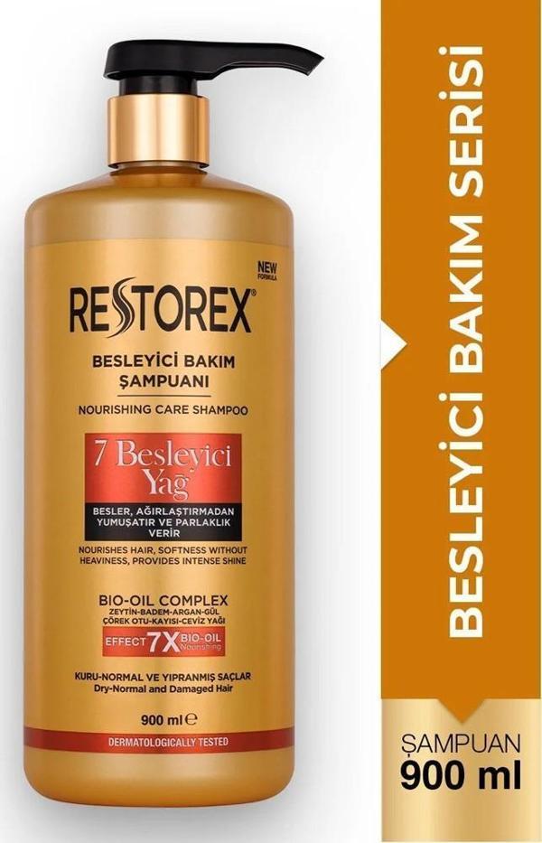 Restorex 7 Besleyici Yağ Bakım Şampuanı 900 ml - Image 1