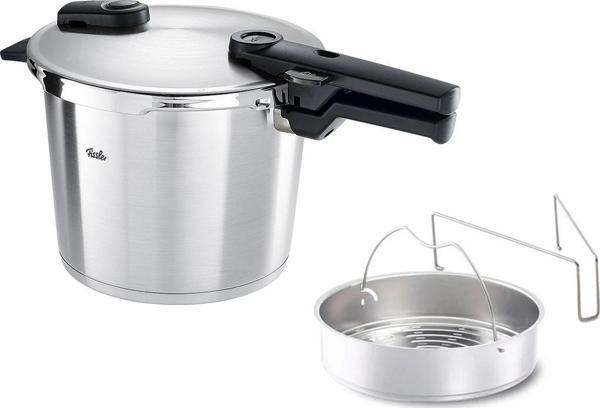 Fissler Vitaquick Premium 6 Litre Düdüklü Tencere + Buharda Pişirme Aparatı - Image 1