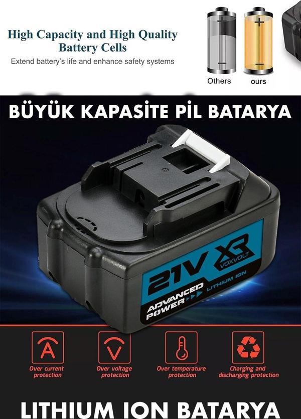 Şarjlı Akülü Yedek Batarya 21v - Image 1