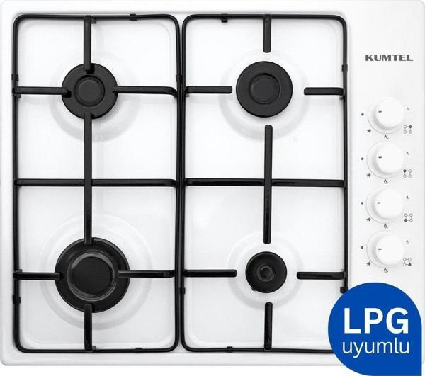 Beyaz Tüplü Set Üstü Ocak Emaye - Image 1