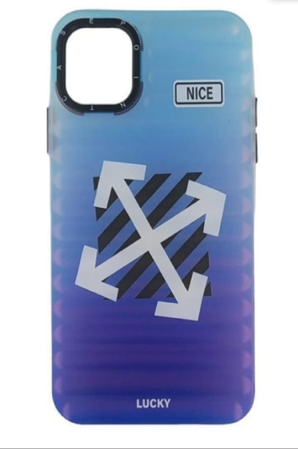 Apple iPhone 13 Pro Max için Koruyucu Kılıf, Tırtıklı Desenli, Neon Mavi - Image 1