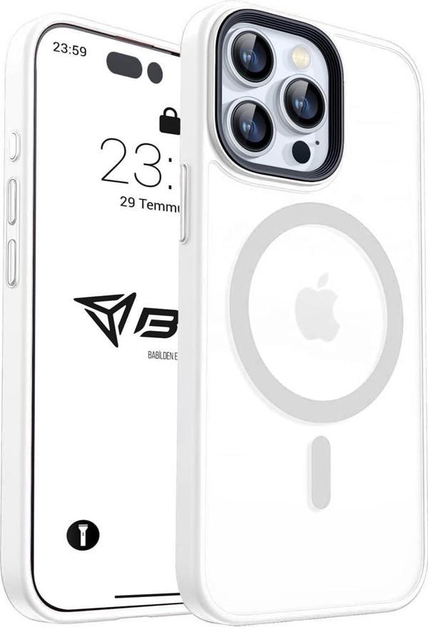 Kamera Korumalı iPhone 13 Pro, MagSafe Wireless Şarj Uyumlu, Mat Beyaz - Image 1