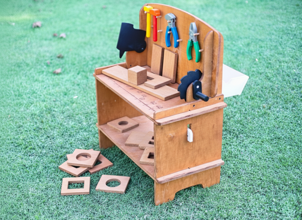 “MANDU” Ahşap Çocuk Marangoz Tezgâhı - Image 1