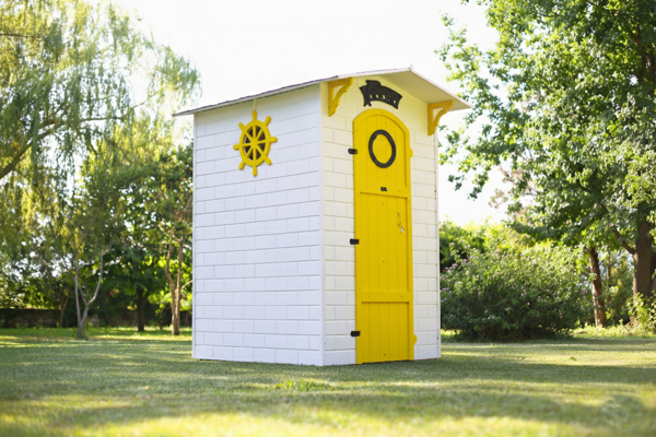 MANDU Ahşap Soyunma Kabini XL SARI - Image 1