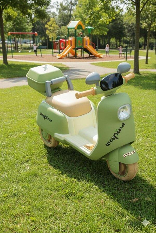 Motorsiklet 3Tekerli Akülü Motor Müzik Çalarlı Uzaktan Kumandalı 50kilo Kapasite 1-7 Yaş  Wespina - Image 1