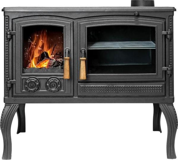 TDS Mercan Çift Kat Fırınlı Döküm Şömine Soba - Image 1