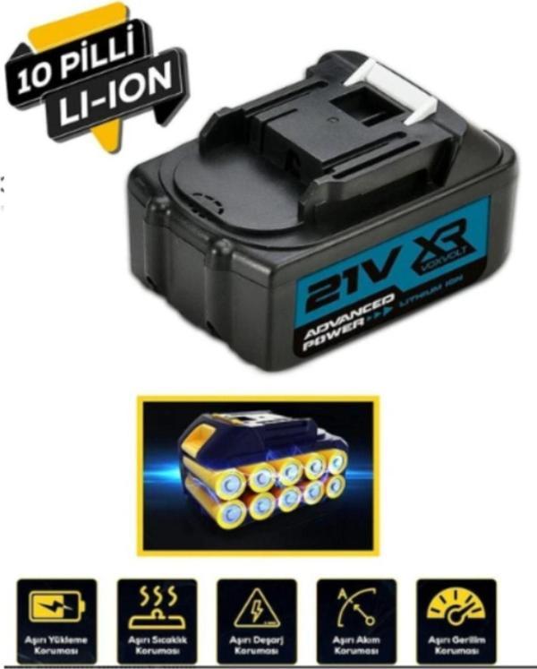 ASSUR BN-5 DAWREEK CHELIKBEİ KIMMER HAKTAŞ RETOOLS CAT POWER UYUMLU 10 PİLLİ BATARYA - Image 1