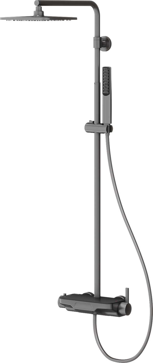 Perla Mix 3 Yönlü Duş Kolonu-Gun Metal - Image 1