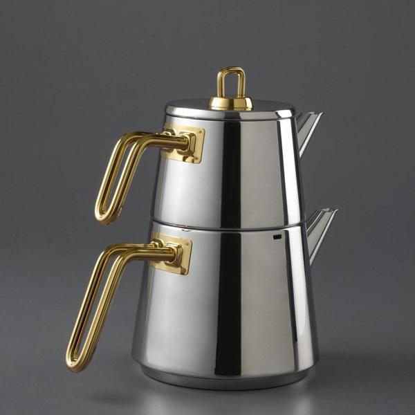 Doha Titanyum Gold Çaydanlık - Image 1