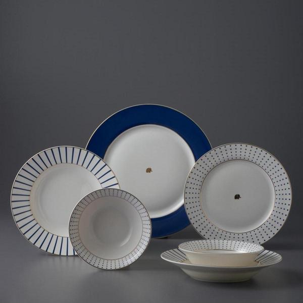 Navy 24 Parça 6 Kişilik Yemek Takımı - Image 1