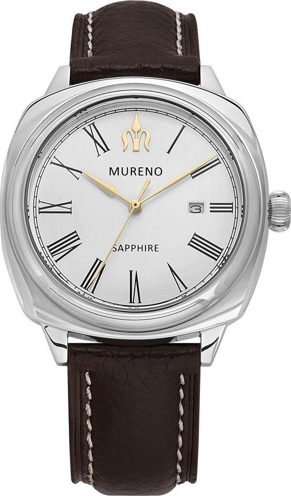 Safir Cam / 10 Atm / Paslanmaz Çelik (316L) / Hakiki Deri Klasik Erkek Kol Saati V3 - Image 1