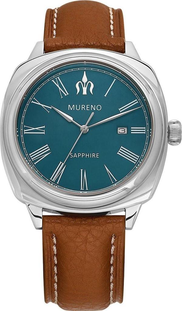 Safir Cam / 10 Atm / Paslanmaz Çelik (316L) / Hakiki Deri Erkek Kol Saati V4 - Image 1